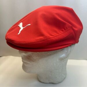 Puma Cobra Cap Flex Fit Sm/Med Exclusive Pro Athlete Red Cap Flat New Whit Tags